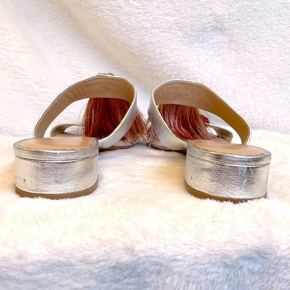 Loeffler Randall Tassel Silver Sandals - Picture 3 of 7